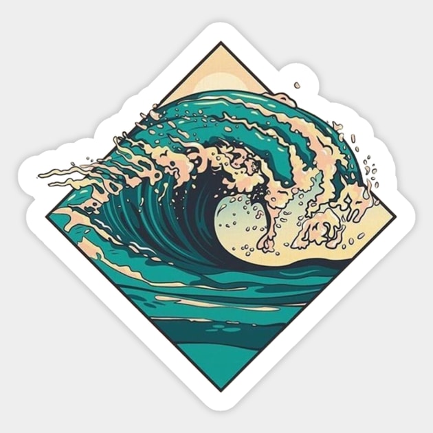 wave Sticker by carleemarkle